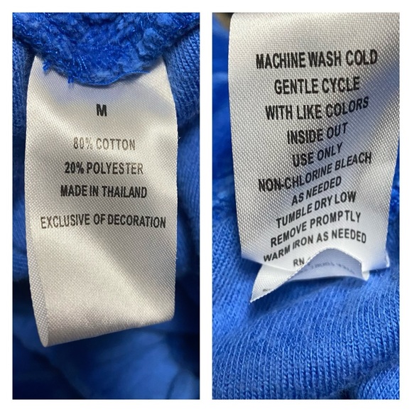 Vintage Electric Blue Velour Sweatpants - Picture 12 of 13